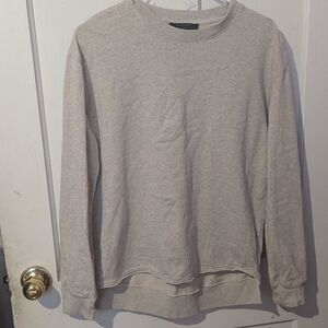 All Saints Light Gray Crewneck Sweater